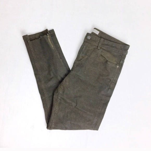 Zara Pants - Zara Step Hem Skinny Ankle Zipper Jeans Acid Wash